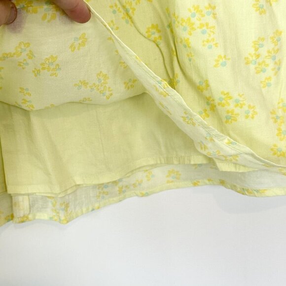 NWT Abound Gauzy Green-Yellow Moxie Floral Drawstring Skirt - S - Picture 4 of 6